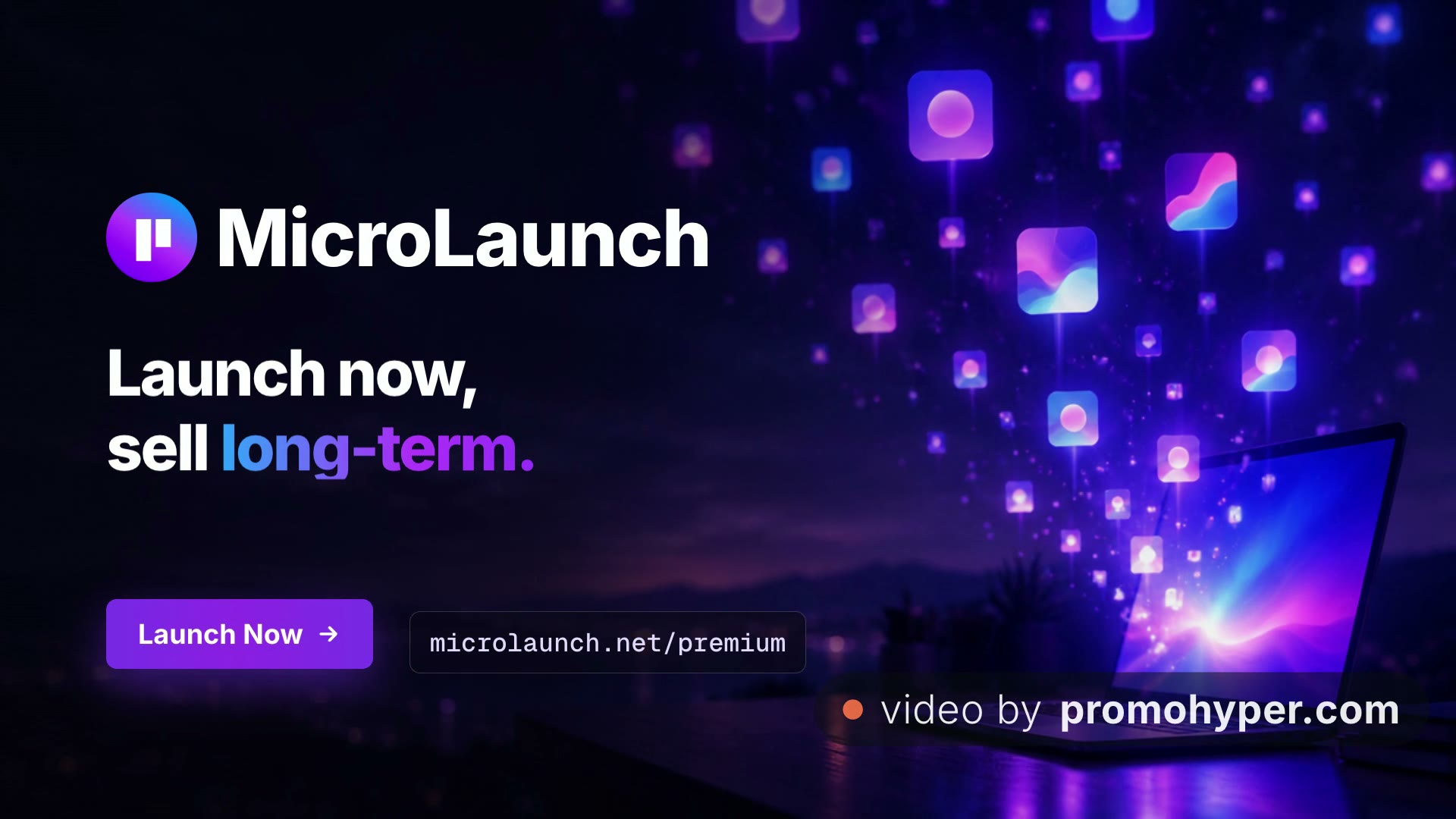 MicroLaunch promo — made as a gift for the product, no editing