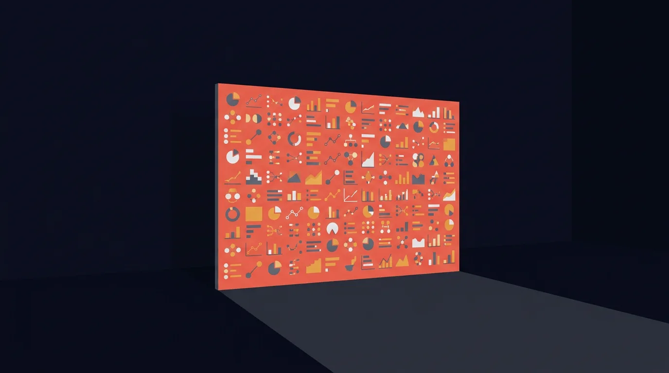 A dashboard rectangle rendered as flat furniture in an empty room